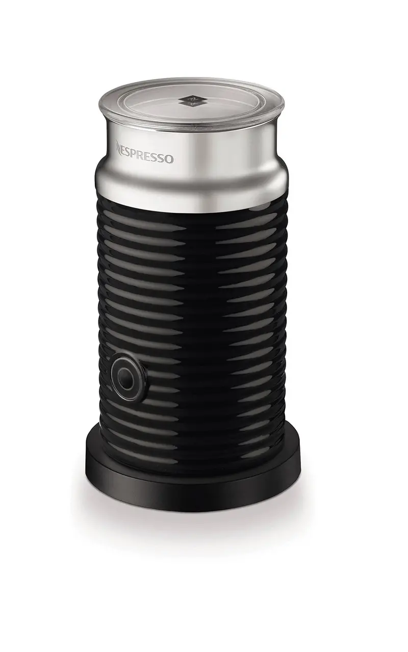 Nespresso Aeroccino 3 Milk Frother in Sleek Black Stainless Steel