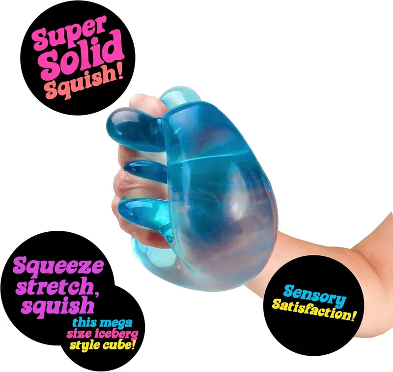 Nice Berg Square Sensory Tool in Blue – Calming Tactile Aid for Children Ages 3 and Up