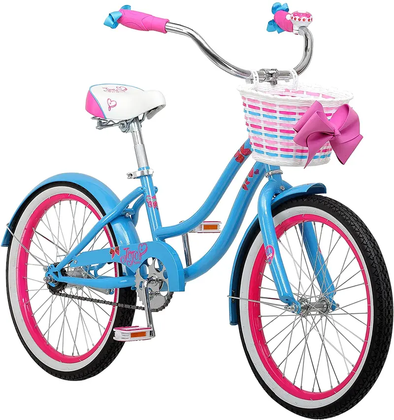Nickelodeon JoJo Siwa 20-Inch Cruiser Bike – Light Blue and Pink Youth Bicycle for Girls