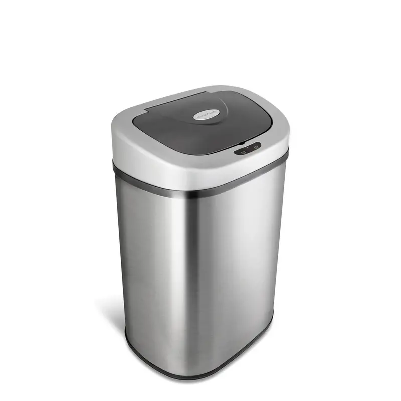 Nine Stars Touchless Stainless Steel Trash Can – 21.1-Gallon Sensor-Activated Design