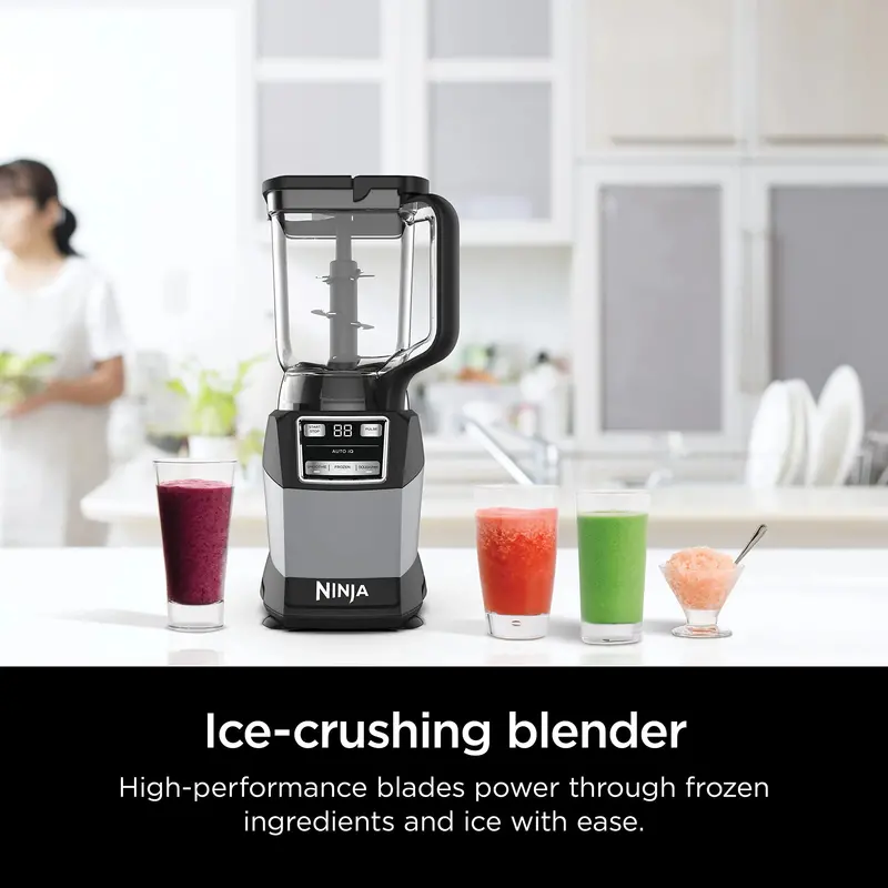 Ninja 1200W Compact Kitchen System – All-in-One Food Processor, Blender, and Nutri-Extractor