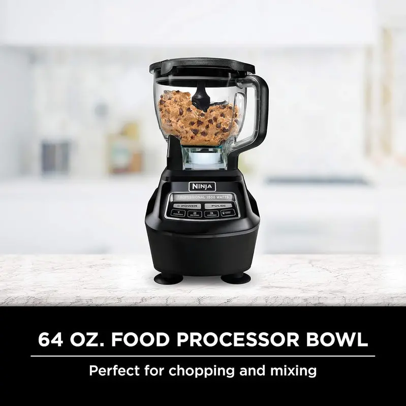 Ninja BL770 All-in-One Kitchen System – High-Performance Blender and Processor Bundle in Sleek Black