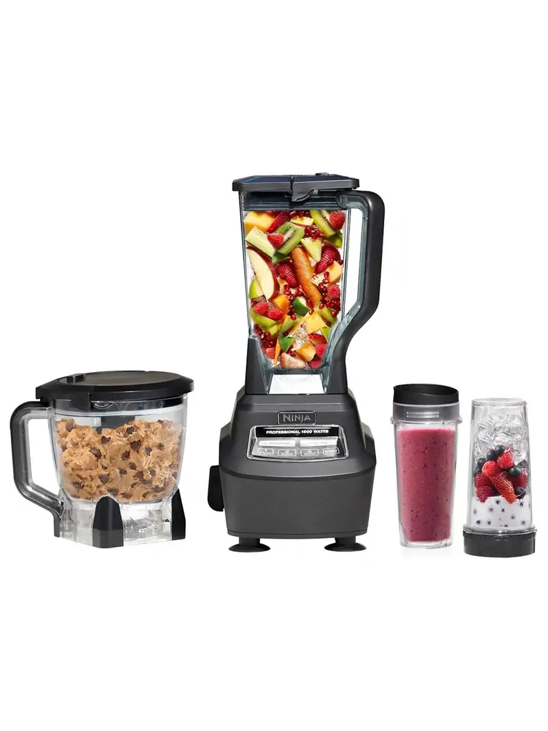 Ninja BL770 Multi-Function Kitchen System – Smoothie, Dough, Chop, and Blend Capabilities with Full Accessory Kit