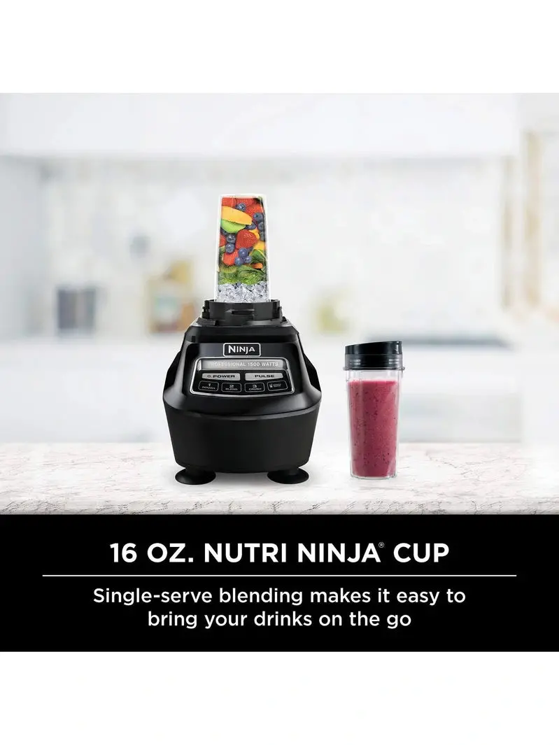 Ninja BL770 Multi-Function Kitchen System – Smoothie, Dough, Chop, and Blend Capabilities with Full Accessory Kit