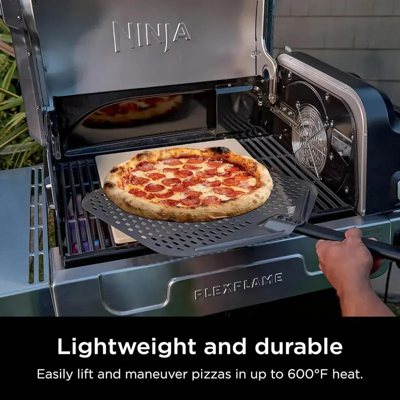 Ninja FlexFlame PG301 5-in-1 Grill and Smoker – Electric/Propane Hybrid with Digital Controls, Griddle, and Pizza Mode