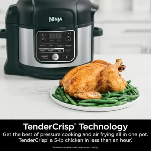 Ninja Foodi OS300 10-in-1 Pressure Cooker Air Fryer – 6.5-Quart Stainless Steel Smart Multicooker