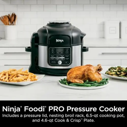 Ninja Foodi OS300 10-in-1 Pressure Cooker Air Fryer – 6.5-Quart Stainless Steel Smart Multicooker