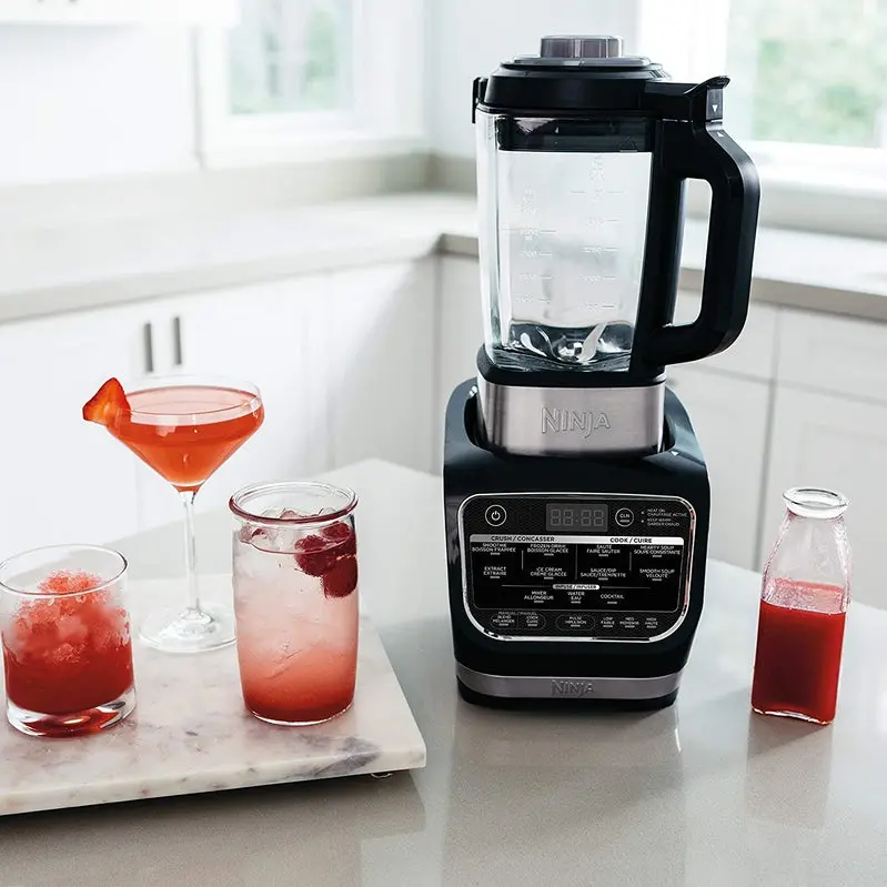 Ninja HB152 Dual-Temp Blender – 1400 Peak Watts, Heat-Resistant 64 oz Glass Pitcher, Premium Matte Black Finish