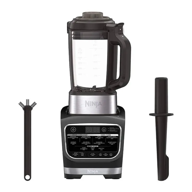 Ninja HB152 Foodi Cold & Hot Blender – 1400W Motor with 64 oz Nonstick Glass Pitcher in Matte Black