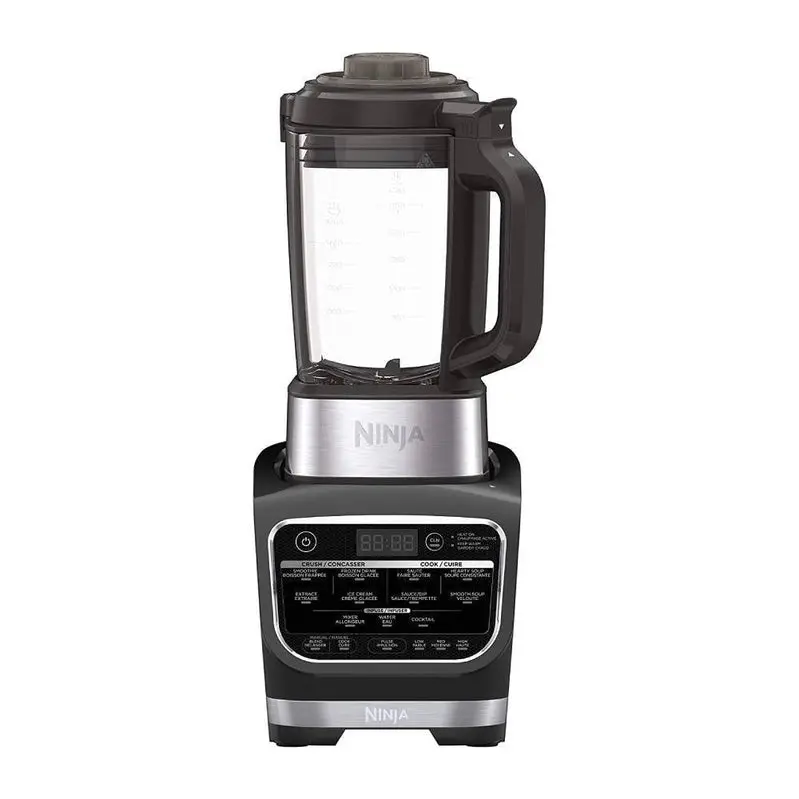 Ninja HB152 Foodi Cold & Hot Blender – 1400W Motor with 64 oz Nonstick Glass Pitcher in Matte Black