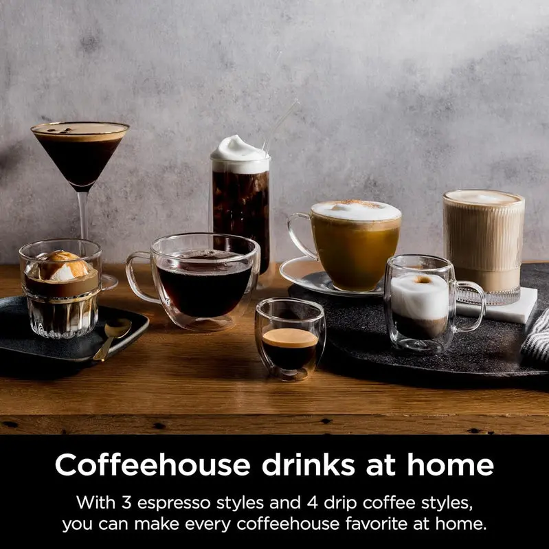 Ninja Luxe Café ES601 Espresso and Drip Coffee Maker – Dual-Brew Technology for Barista-Quality Drinks