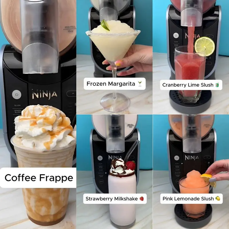 Ninja SLUSHi™ Pro Frozen Beverage Maker – Commercial-Grade Ice Crushing, User-Friendly Interface, Sleek Matte Black Design