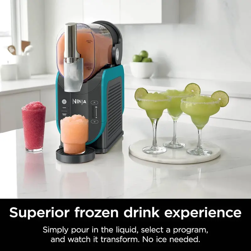 Ninja SLUSHi RapidChill Frozen Beverage Maker – Fast-Cooling Slushie Machine with Sleek Black Housing