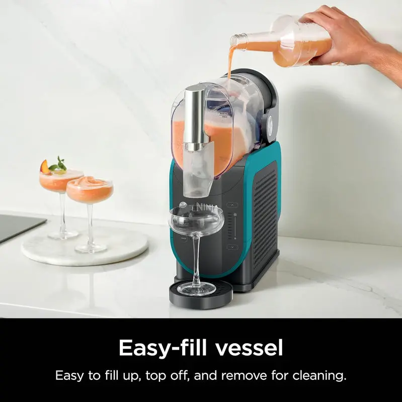 Ninja SLUSHi RapidChill Frozen Beverage Maker – Fast-Cooling Slushie Machine with Sleek Black Housing
