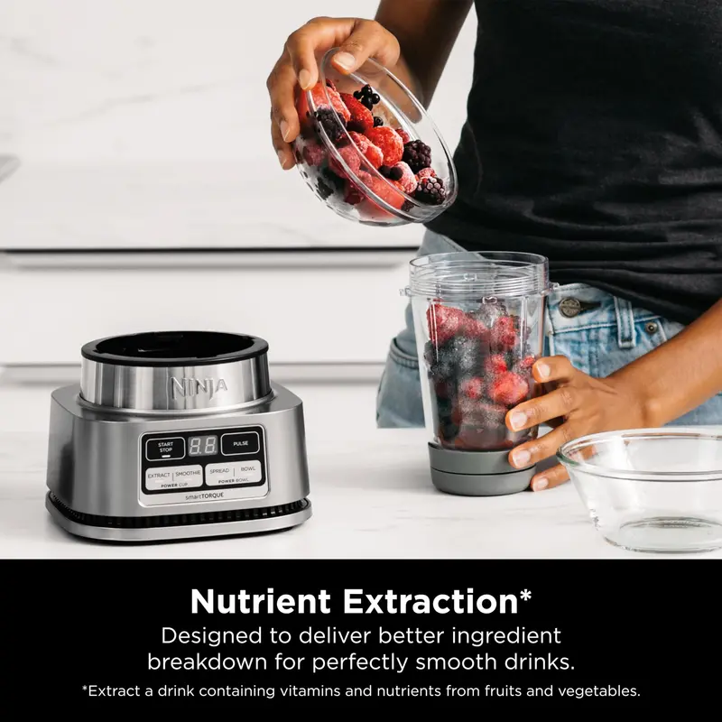 Ninja SS101 SmartTORQUE Blender – Multi-Function Stainless Steel Kitchen Blender with Precision Blending Technology