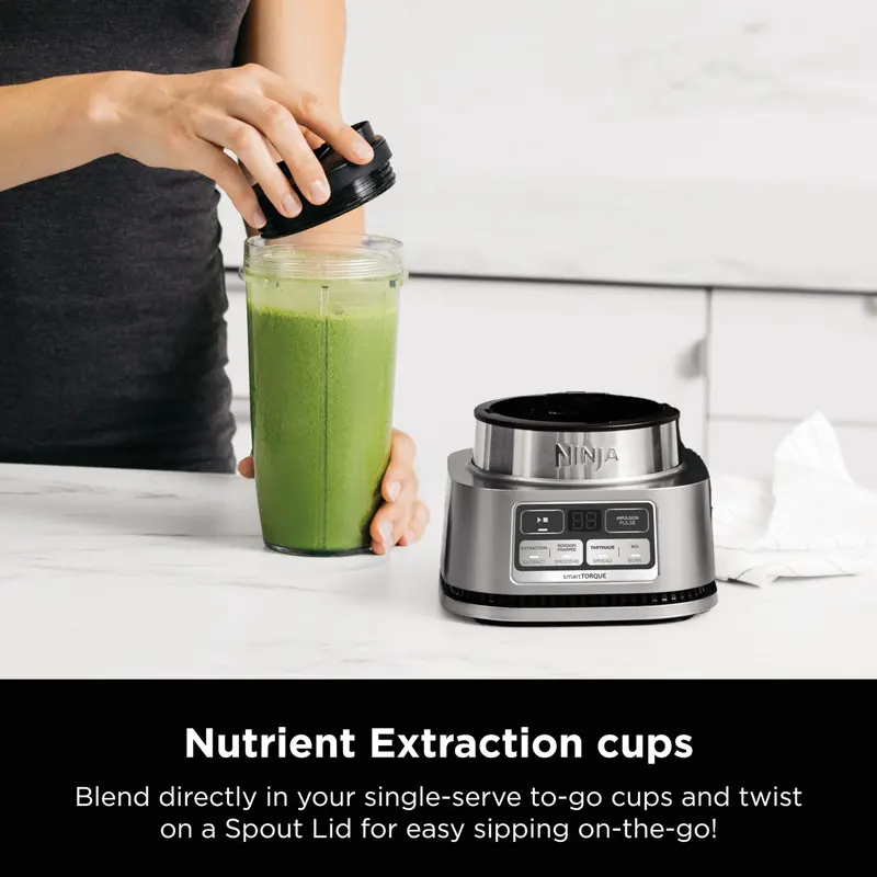 Ninja SS101 SmartTORQUE Blender – Multi-Function Stainless Steel Kitchen Blender with Precision Blending Technology