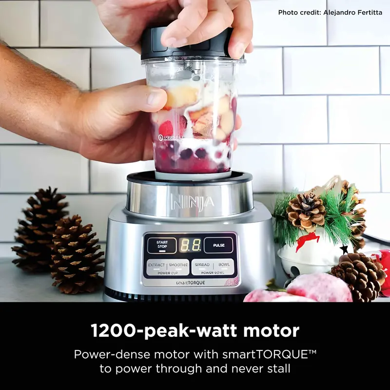 Ninja SS101 SmartTORQUE Blender – Multi-Function Stainless Steel Kitchen Blender with Precision Blending Technology