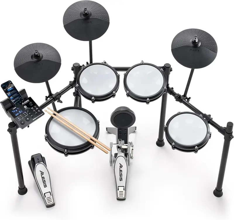 Nitro Max Bluetooth Electric Drum Kit with Mesh Heads & Studio-Grade Sound