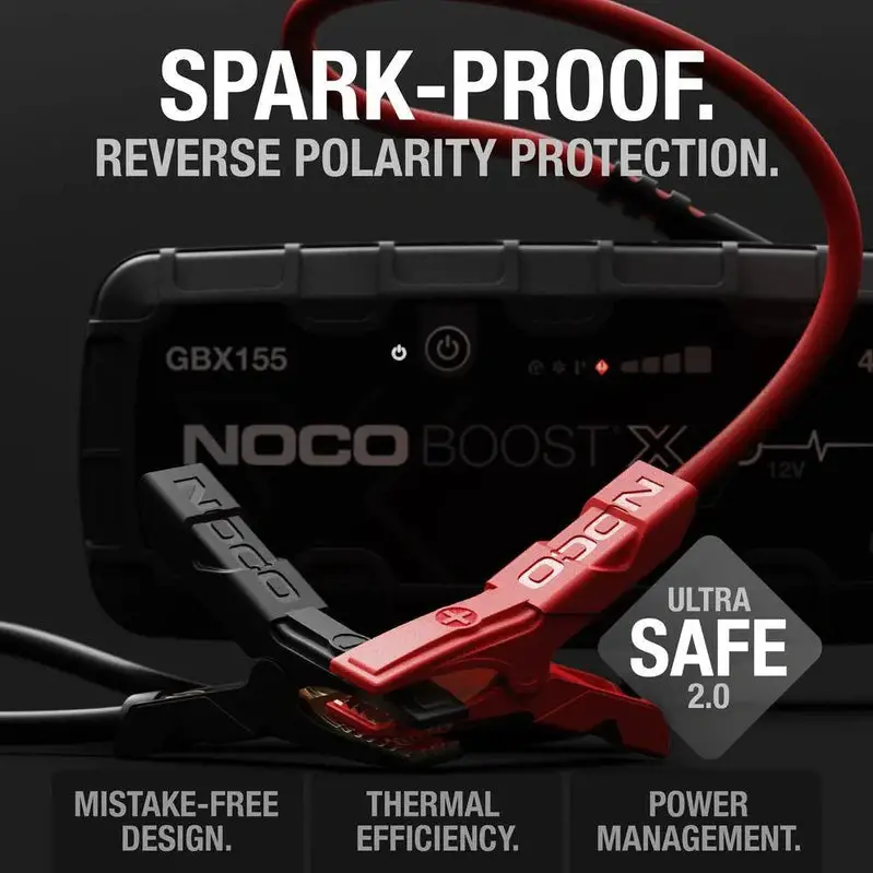 NOCO GBX155 Lithium Jump Starter – 12V Ultra-Powerful 4250A Boost, Portable Emergency Power Pack