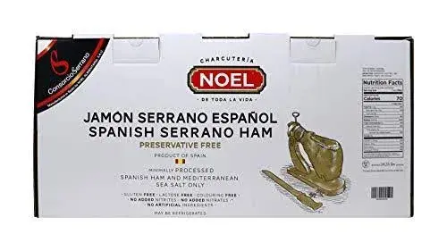 Noel Artisan Serrano Ham – Hand-Cut Iberian Dry-Cured Ham from Spain, Traditional Craftsmanship