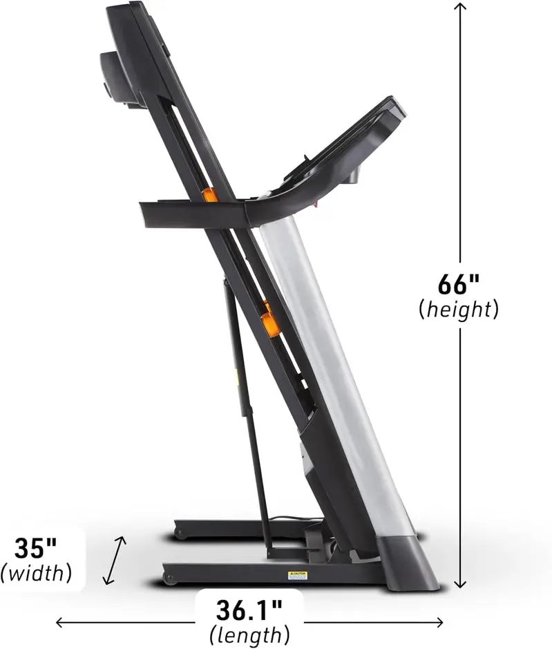 NordicTrack T-Series Compact Treadmill – Space-Efficient Home Workout System, Programmable Incline, Bluetooth Fitness Tracking