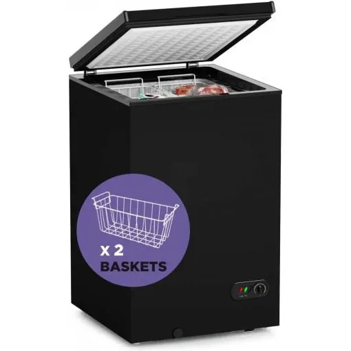 Northair 3.5 Cu Ft Compact Chest Freezer – Quiet Operation with 7-Tier Temp Control & Dual Baskets