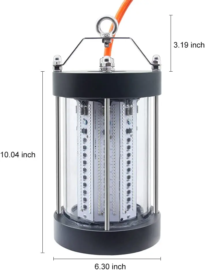 NS 500W Submersible Fishing Light – 35,000-Lumen Night Fishing Attractor, IP68 Waterproof, AC110V Marine & Dock Use