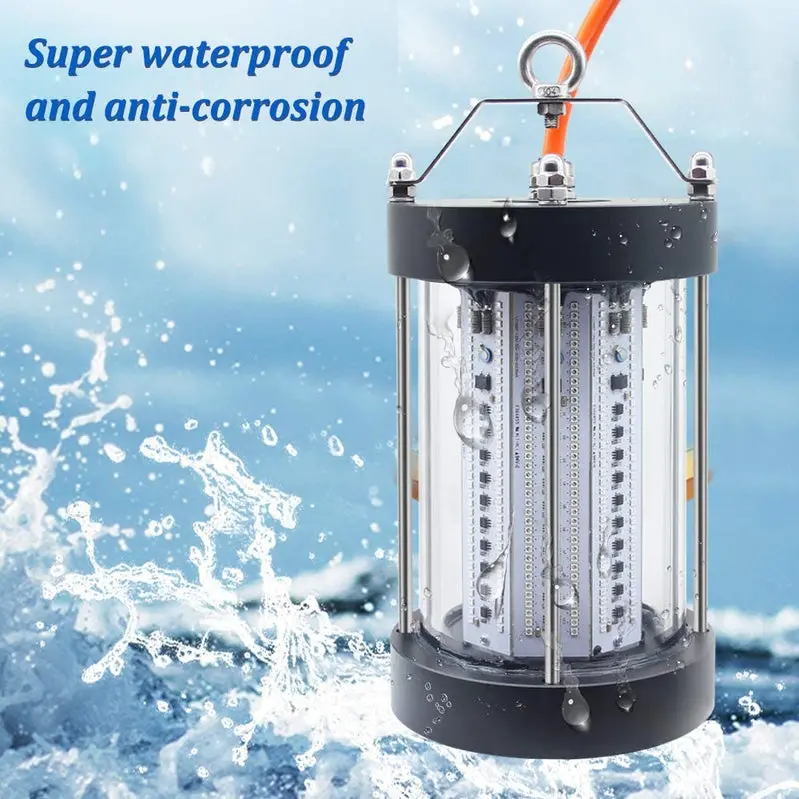 NS 500W Submersible Fishing Light – 35,000-Lumen Night Fishing Attractor, IP68 Waterproof, AC110V Marine & Dock Use