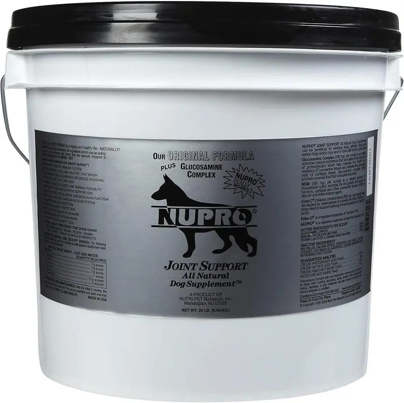 Nupro Joint Support Powder for Dogs | 20 lb Formula with Glucosamine, Chondroitin, and MSM | Supports Mobility and Cartilage Health