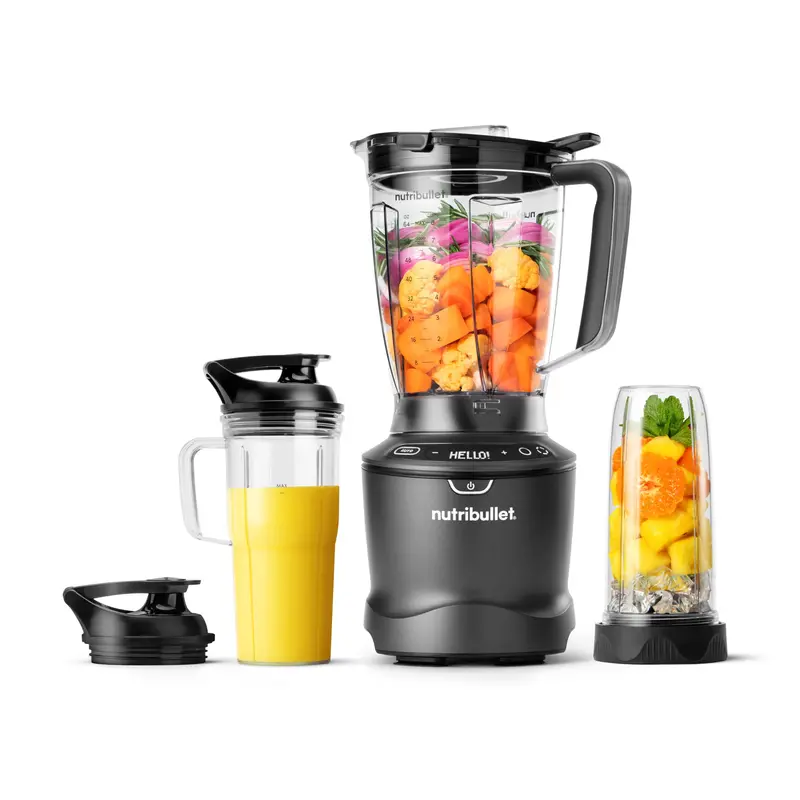 nutribullet SmartSense Blender System – 1400W Precision Motor, Gunmetal Finish, Intelligent Blending Technology