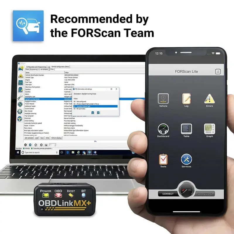 OBDLink MX+ Universal OBD2 Scanner – Cross-Platform Diagnostic Tool for iOS, Android, and Windows Devices