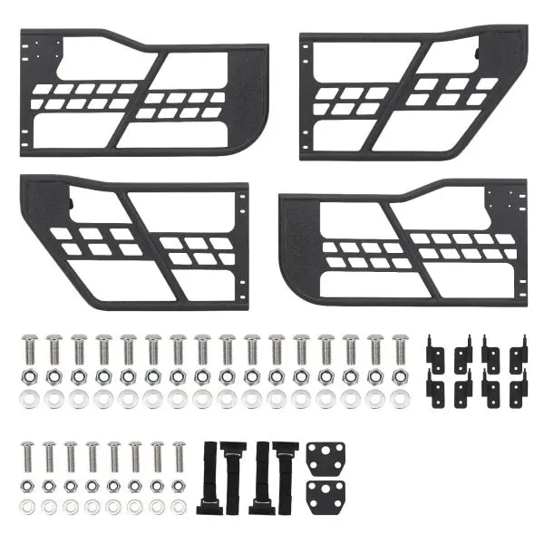 Off-Road Safari Tubular Half Doors – 4-Piece Set for 2018–2023 Jeep Wrangler JL Unlimited, Rugged Fat-Tube Construction, Adventure-Optimized Fit