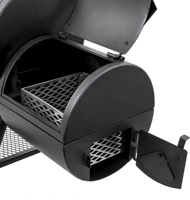 Oklahoma Joe Longhorn Reverse Flow Offset Smoker – Heavy-Duty Steel Construction with Dual-Damper Airflow Control and Authentic BBQ Smoke Flavor