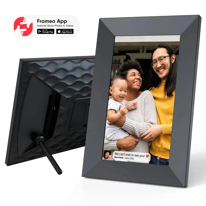 Onn 7-Inch Wi-Fi Digital Picture Frame – Instant Photo & Video Sharing via Frameo App (Model 100096732)