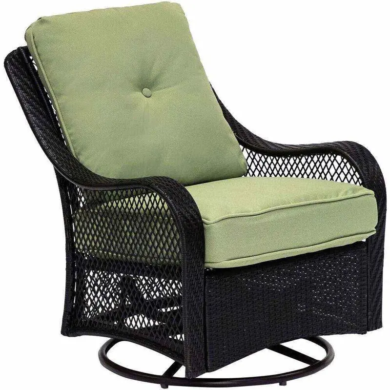 Orleans 5-Piece Steel Patio Fire Pit Set – Square Table Design with Swivel Glider Chairs and Navy All-Weather Cushions