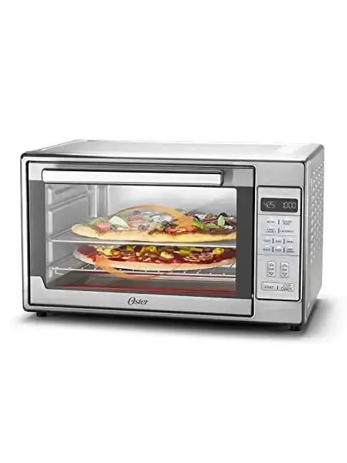 Oster Extra-Large Air Fryer Toaster Oven – 10-in-1多功能 Countertop Oven with Dual Pizza Capacity and Stainless Finish