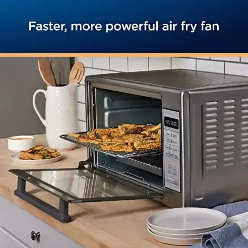 Oster Extra-Large Air Fryer Toaster Oven – 10-in-1多功能 Countertop Oven with Dual Pizza Capacity and Stainless Finish