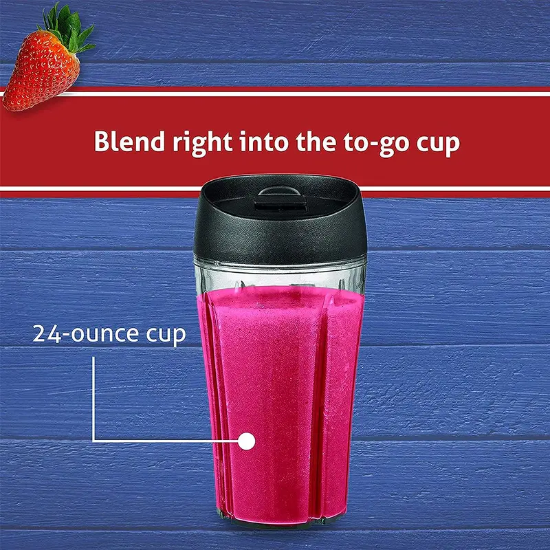 Oster Pro 1200 Blender – Glass Pitcher & 24-Oz Travel Cup Included, Brushed Nickel Finish