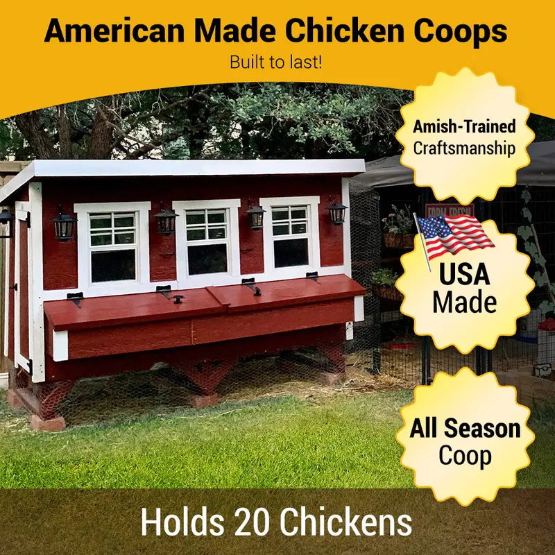 OverEZ XL Chicken Coop – Ventilated, Spacious Housing for Up to 20 Chickens
