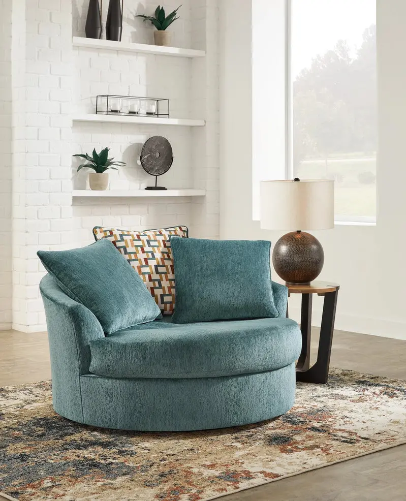 Oversized Swivel Accent Chair – 360-Degree Rotation, Plush Upholstered Seat, Modern Living Room Centerpiece