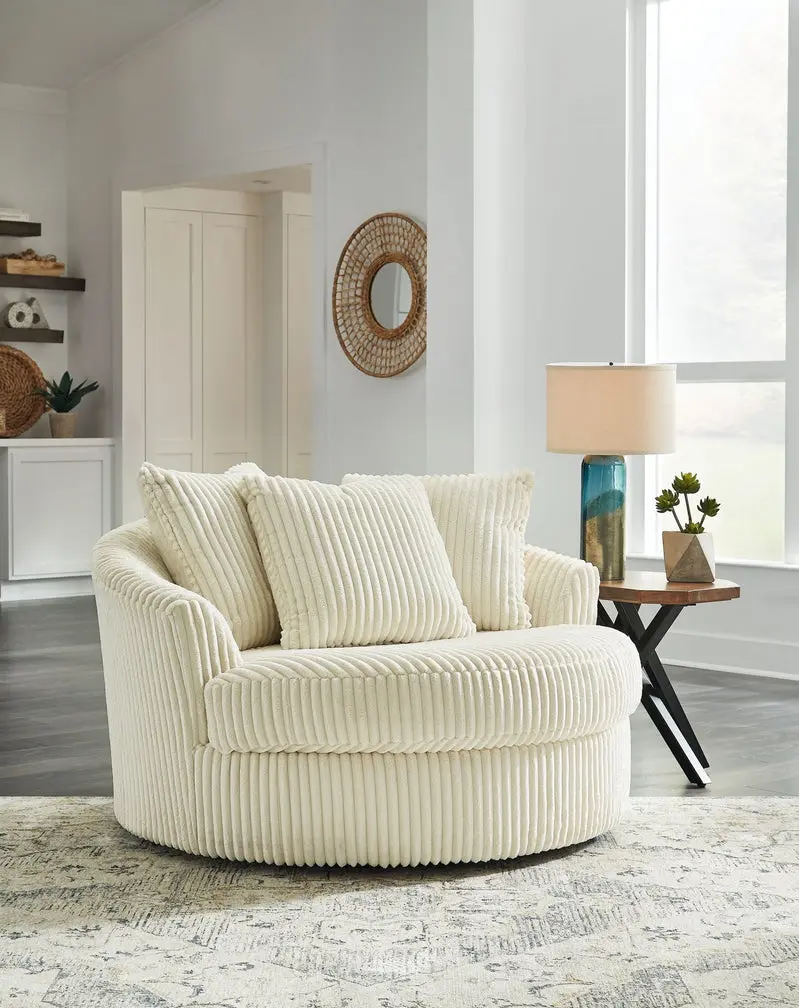 Oversized Swivel Accent Chair – 360-Degree Rotation, Plush Upholstered Seat, Modern Living Room Centerpiece