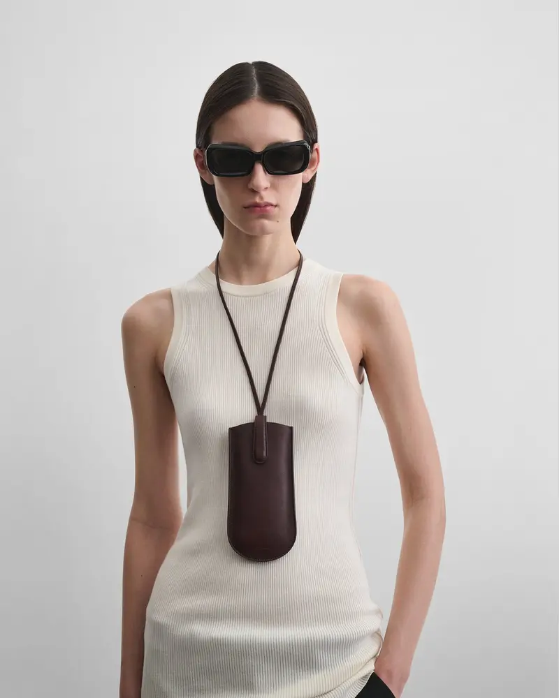 Oxblood Leather Eyewear Pouch