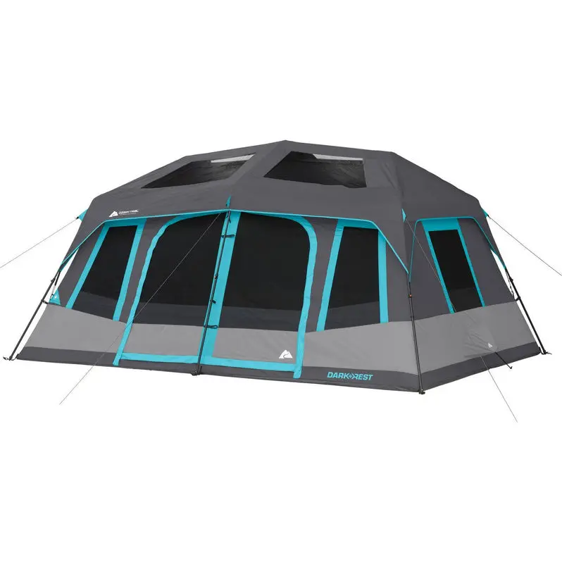 Ozark Trail 10-Person Dark Rest Cabin Tent – Quick-Setup Shelter with UV Protection and Enhanced Ventilation