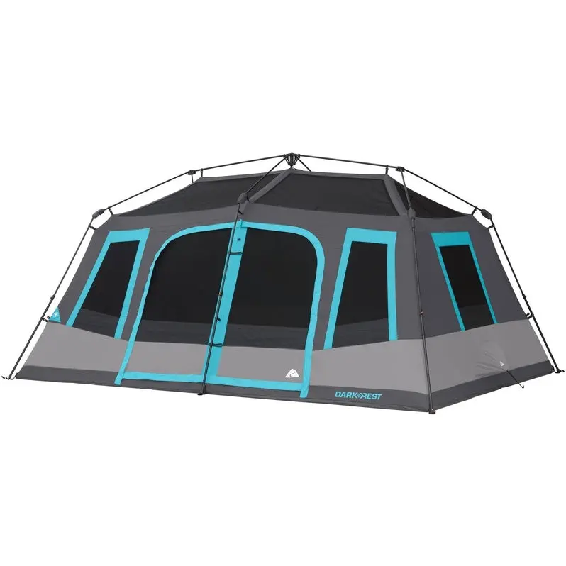 Ozark Trail 10-Person Dark Rest Cabin Tent – Quick-Setup Shelter with UV Protection and Enhanced Ventilation