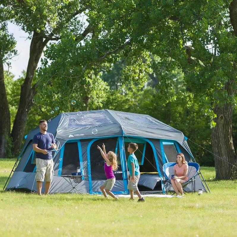 Ozark Trail 10-Person Dark Rest Cabin Tent – Quick-Setup Shelter with UV Protection and Enhanced Ventilation