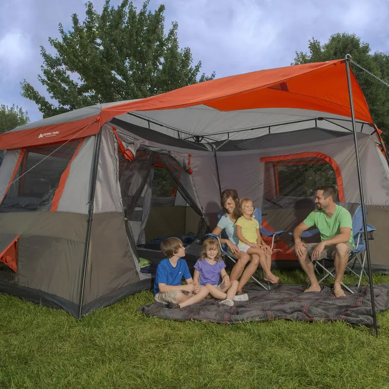 Ozark Trail 12-Person Instant Cabin Tent – Easy-Pop-Up Shelter for Camping and Backyard Use