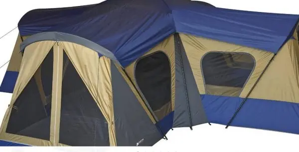 Ozark Trail 14-Person Base Camp Cabin Tent – Spacious Modular Shelter with Interior Room Dividers