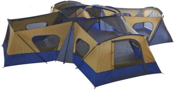 Ozark Trail Base Camp 14-Person Cabin Tent – Spacious, Weatherproof Family Camping Shelter with Enhanced Ventilation