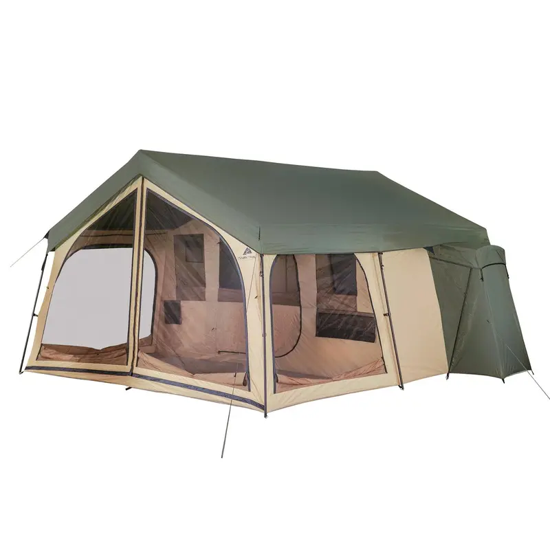 Ozark Trail Family-Sized 14-Person Cabin Tent – Fully Equipped Outdoor Shelter with Enhanced Ventilation and Weather Protection