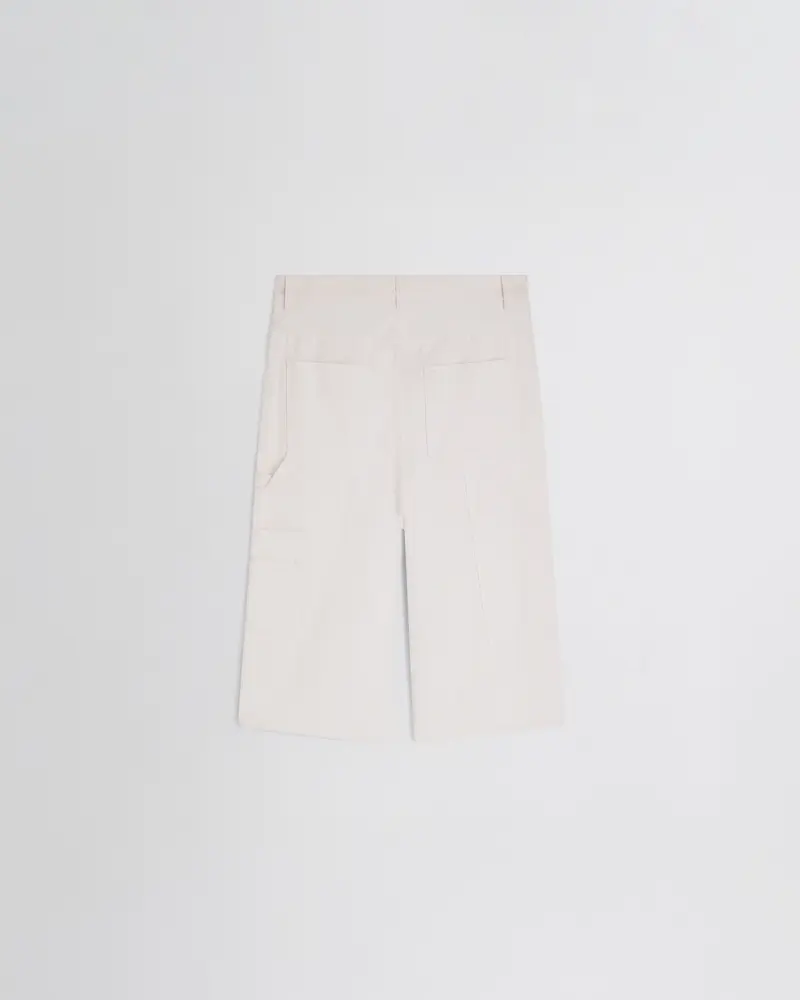 Pale Blush Cotton Carpenter Skater Shorts 2